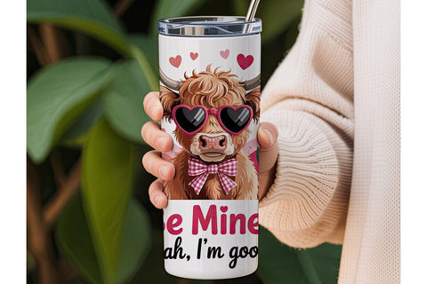 Sassy Cow Valentine's 20oz Tumbler Wrap Sublimation DesignSVG 