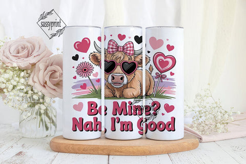 Sassy Cow Valentine's 20oz Tumbler Wrap Sublimation sassyprint 