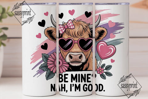 Sassy Cow Valentine's 20oz Tumbler Wrap Sublimation sassyprint 