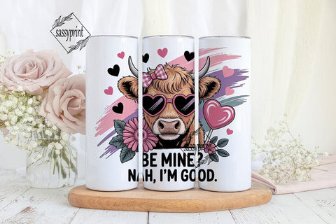 Sassy Cow Valentine's 20oz Tumbler Wrap Sublimation sassyprint 