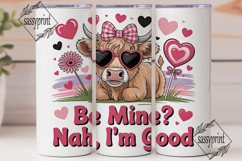 Sassy Cow Valentine's 20oz Tumbler Wrap Sublimation sassyprint 