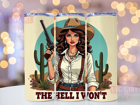 Sassy Cowgirl Quotes Tumbler Wrap, Cowgirl Tumbler, Sassy Quotes, 20oz Tumbler Wrap, Sublimation Design, Western Decor, Funny Gifts, Inspirational Drinkware Sublimation SvggirlplusArt 