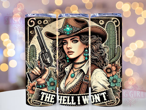 Sassy Cowgirl Quotes Tumbler Wrap, Cowgirl Tumbler, Sassy Quotes, 20oz Tumbler Wrap, Sublimation Design, Western Decor, Funny Gifts, Inspirational Drinkware Sublimation SvggirlplusArt 