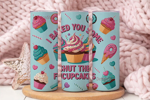 Sassy Cupcake Tumbler Wrap Sublimation DesignSVG 