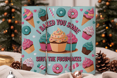 Sassy Cupcake Tumbler Wrap Sublimation DesignSVG 