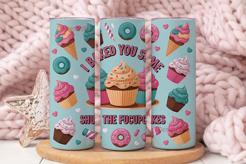 Sassy Cupcake Tumbler Wrap Sublimation DesignSVG 