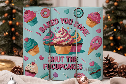 Sassy Cupcake Tumbler Wrap Sublimation DesignSVG 