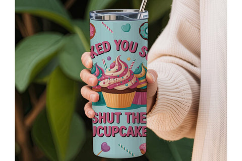 Sassy Cupcake Tumbler Wrap Sublimation DesignSVG 