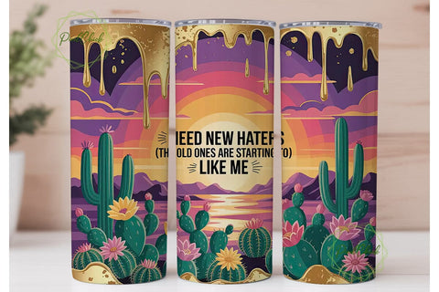 Sassy Desert Sunset 20oz Tumbler Wrap Sublimation PixelChick 