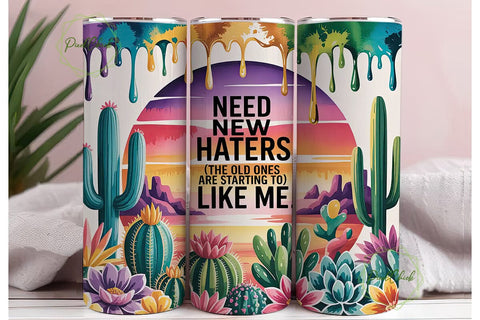 Sassy Desert Sunset 20oz Tumbler Wrap Sublimation PixelChick 