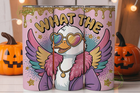Sassy Duck 20oz Tumbler Design Sublimation PixelChick 
