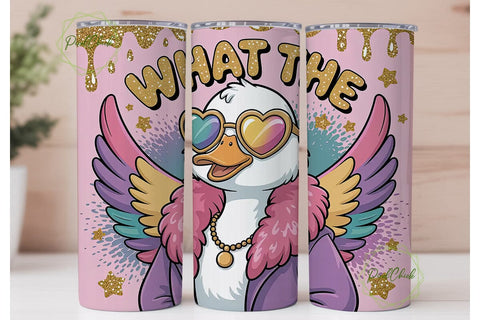 Sassy Duck 20oz Tumbler Design Sublimation PixelChick 