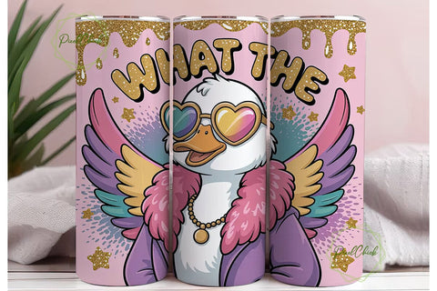 Sassy Duck 20oz Tumbler Design Sublimation PixelChick 
