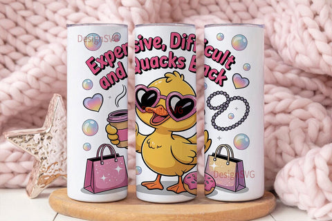 Sassy Duck 20oz Tumbler Wrap Sublimation DesignSVG 