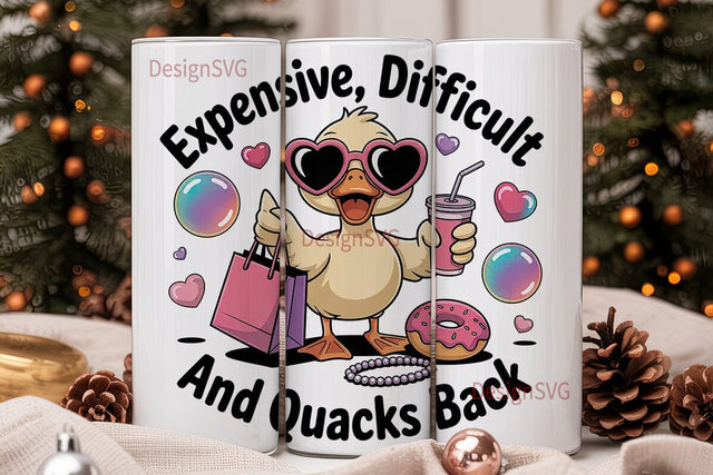 Sassy Duck 20oz Tumbler Wrap Sublimation DesignSVG 
