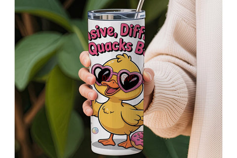 Sassy Duck 20oz Tumbler Wrap Sublimation DesignSVG 