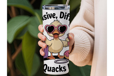 Sassy Duck 20oz Tumbler Wrap Sublimation DesignSVG 