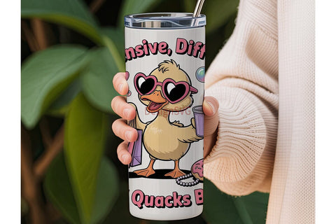 Sassy Duck 20oz Tumbler Wrap Sublimation DesignSVG 