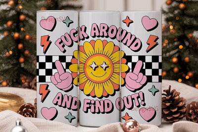 Sassy Flower 20oz Tumbler Wrap Sublimation DesignSVG 