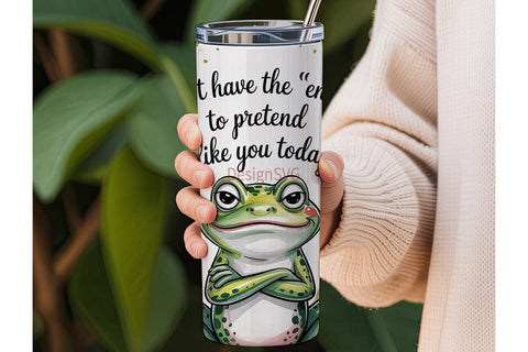 Sassy Frog 20oz Tumbler Wrap Sublimation DesignSVG 