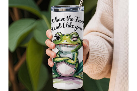 Sassy Frog 20oz Tumbler Wrap Sublimation DesignSVG 