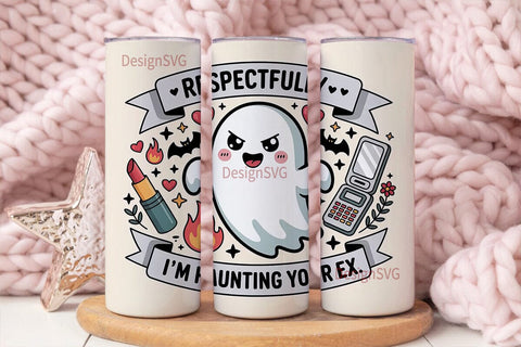 Sassy Ghost Halloween 20oz Tumbler Wrap Sublimation DesignSVG 