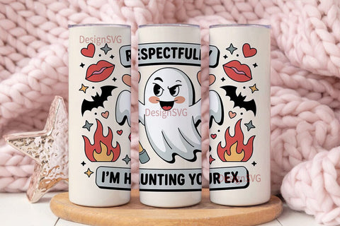Sassy Ghost Halloween 20oz Tumbler Wrap Sublimation DesignSVG 