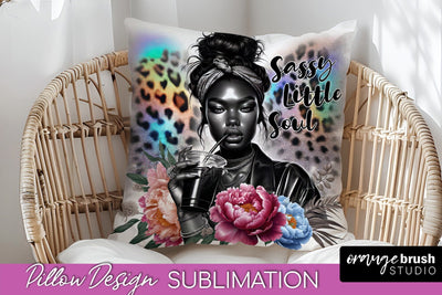 Sassy Girl Pillow Cover - Sarcastic Qoute Pillow Sublimation Sublimation OrangeBrushStudio 
