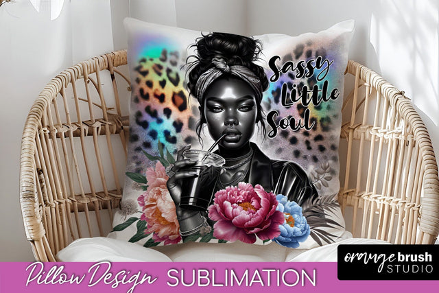 Sassy Girl Pillow Cover - Sarcastic Qoute Pillow Sublimation Sublimation OrangeBrushStudio 