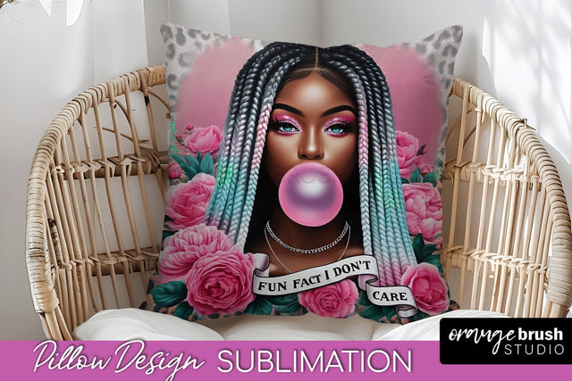 Sassy Girl Pillow Cover - Sarcastic Qoute Pillow Sublimation Sublimation OrangeBrushStudio 