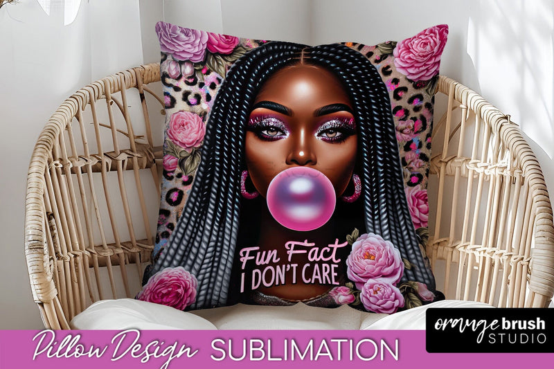 Sassy Girl Pillow Cover - Sarcastic Qoute Pillow Sublimation Sublimation OrangeBrushStudio 
