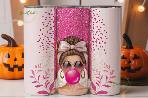 Sassy Girl Pink Bobbin Pin 20oz Tumbler Sublimation PixelChick 