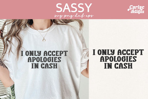 Sassy Girl Quote SVG PNG Bundle SVG Carla C Designs 