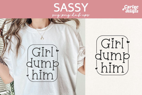 Sassy Girl Quote SVG PNG Bundle SVG Carla C Designs 