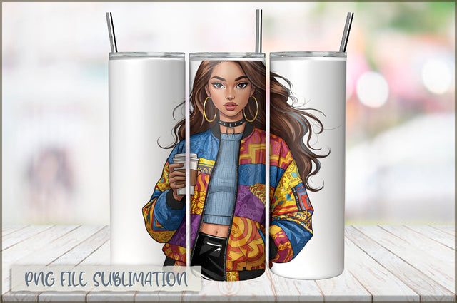 Sassy Girl Sarcastic 20 Oz Tumbler Wrap PNG Sublimation Shetara Begum 