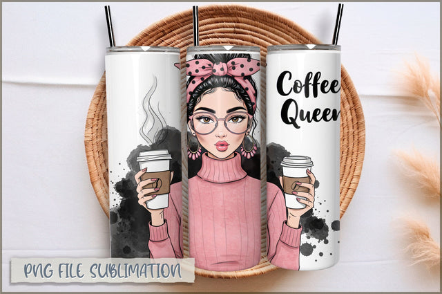 Sassy Girl Sarcastic 20 Oz Tumbler Wrap PNG Sublimation Shetara Begum 