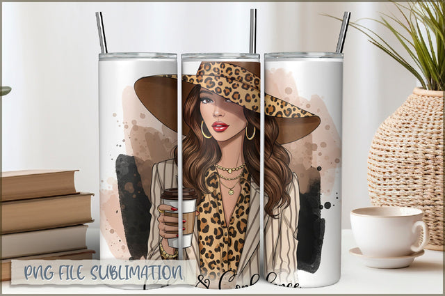 Sassy Girl Sarcastic 20 Oz Tumbler Wrap PNG Sublimation Shetara Begum 