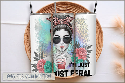 Sassy Girl Sarcastic 20 Oz Tumbler Wrap PNG Sublimation Shetara Begum 