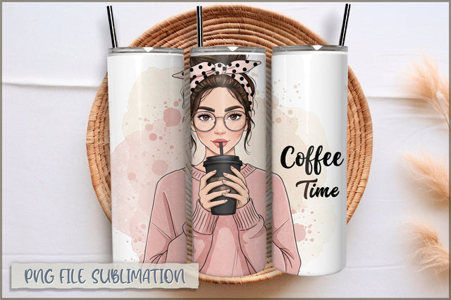 Sassy Girl Sarcastic 20 Oz Tumbler Wrap PNG Sublimation Shetara Begum 