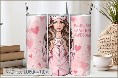 Sassy Girl Sarcastic 20 Oz Tumbler Wrap PNG Sublimation Shetara Begum 