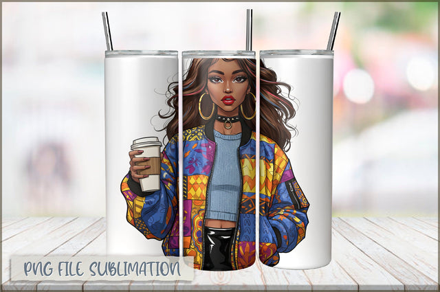 Sassy Girl Sarcastic 20 Oz Tumbler Wrap PNG Sublimation Shetara Begum 