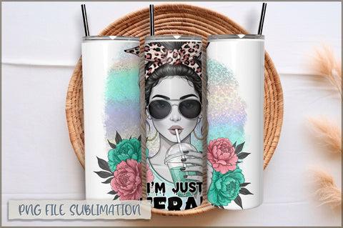 Sassy Girl Sarcastic 20 Oz Tumbler Wrap PNG Sublimation Shetara Begum 