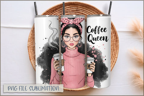 Sassy Girl Sarcastic 20 Oz Tumbler Wrap PNG Sublimation Shetara Begum 