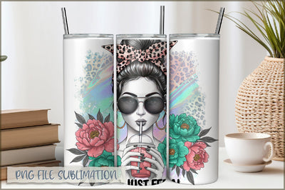 Sassy Girl Sarcastic 20 Oz Tumbler Wrap PNG Sublimation Shetara Begum 