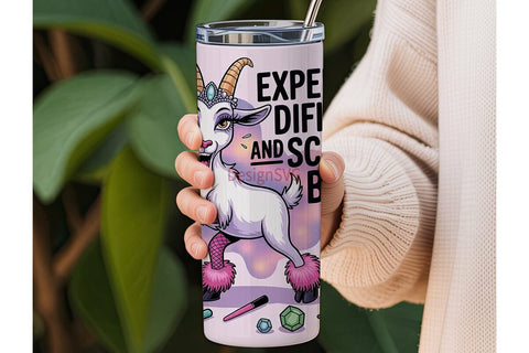 Sassy Goat Diva 20oz Tumbler Wrap Sublimation DesignSVG 