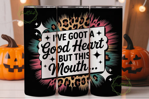 Sassy Heart Tumbler Wrap PNG Sublimation PixelChick 