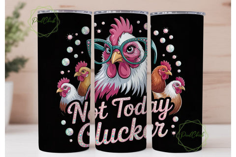 Sassy Hen 20oz Tumbler Wrap Sublimation PixelChick 