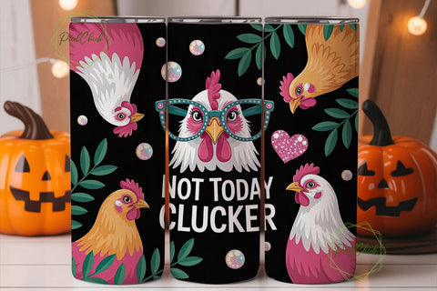 Sassy Hen 20oz Tumbler Wrap Sublimation PixelChick 