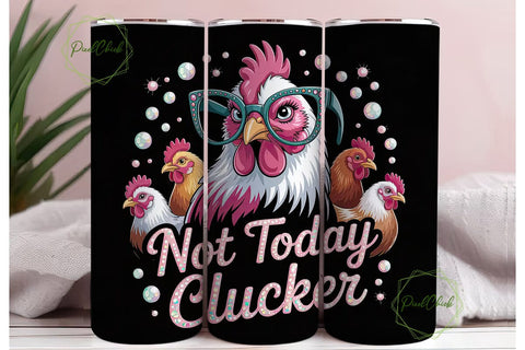 Sassy Hen 20oz Tumbler Wrap Sublimation PixelChick 