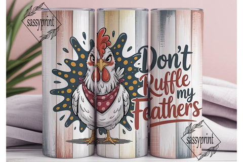 Sassy Hen 20oz Tumbler Wrap Sublimation sassyprint 